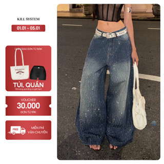  Quần jeans đính đá siêu lấp lánh MANTRA - KILL SYSTEM 