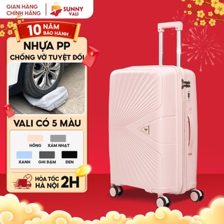  Vali kéo du lịch SUNNY PICA nhựa PP chống vỡ tuyệt đối vali size 28 24 20 inch xách tay kí gửi 