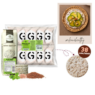  Bánh ăn kiêng gạo lứt GUfoods - Không đường Thực dưỡng Tập gym  170g 300g 40g  - Bánh Tết 