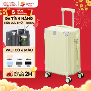  Vali SUNNY SV15 - Vali du lịch vali khóa kéo thời trang nhựa PC + ABS bảo hành 5 năm 