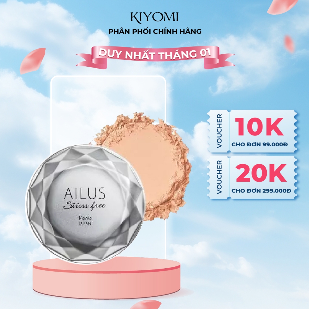 Phấn phủ trang điểm Naris Cosmetics Ailus Stress Free Face Powder SPF30 PA+++ 12g