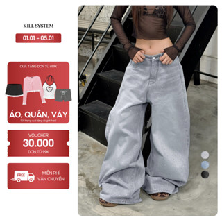  Quần jean đính đá lấp lánh 2 mặt YIYI - KILL SYSTEM 