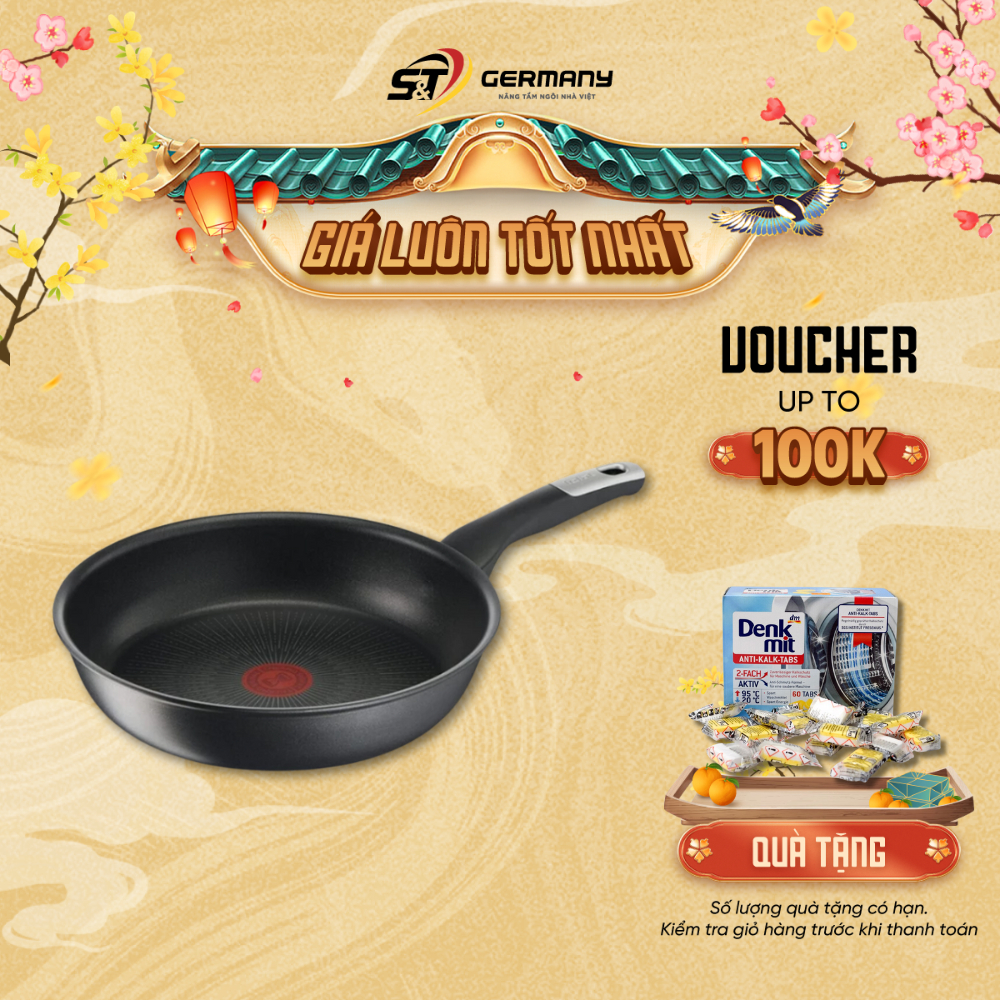 HCM Chảo rán TEFAL Unlimited nhập khẩu, chảo rán chống dính bếp từ GermanySnT