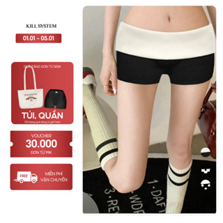  Quần Short cạp trễ gập eo tôn dáng Mie Bewish chấm bi - Kill System 