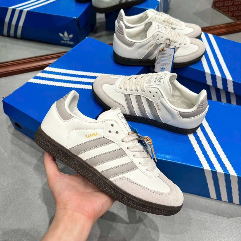 (𝐇𝐚̀𝐧𝐠 𝐥𝐨𝐚̣𝐢 𝟏)Giày sneaker 𝐒𝐚𝐦𝐛𝐚 trắng xám