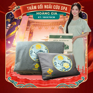   Kích Thước 70x180cm  Combo Thảm Và Gối Ngải Cứu Hoàng Gia Spa Cao Cấp Chính Hãng Thải Điện Đệm Sưởi Ngải Cứu Đông Y 