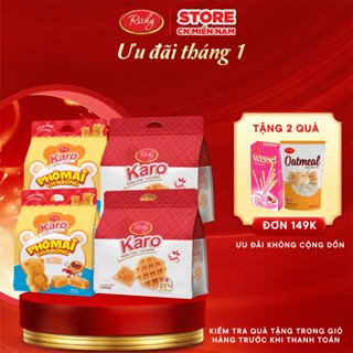  Combo 4 Bánh mix vị Bánh Karo chà bông 6 bánh bịch Bánh Karo Gấu phô mai HSD 45 ngày 