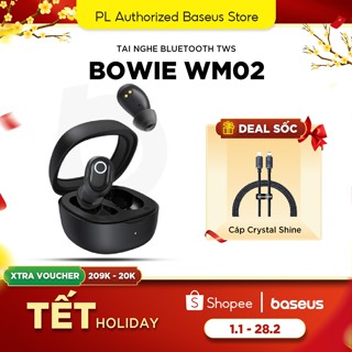  Tai Nghe Bluetooth Baseus WM02 Chính Hãng – Nhỏ Gọn | Bluetooth 5.3 | Pin Trâu 25H | App Điều Khiển | Mic Rõ Nghe Cực Đã 
