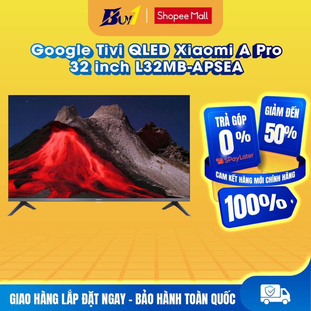 L32MB-APSEA - Google Tivi QLED Xiaomi A Pro 32 inch L32MB-APSEA - Hàng chính hãng