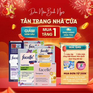   Che Tên  Băng vệ sinh BVS Tampon Facelle Super Plus - Băng vệ sinh dạng nút - Nội địa Đức 