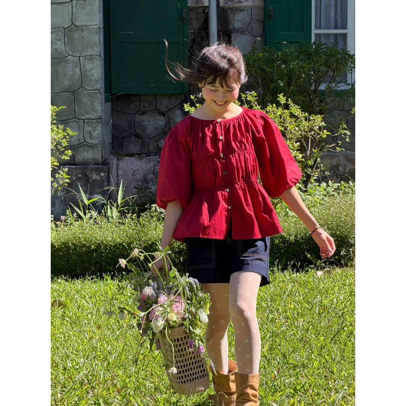 MODEN - Áo babydoll tay lửng HAPIN