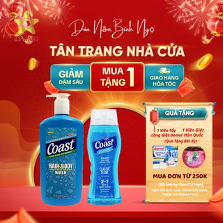   Nhập khẩu chính ngạch  Dầu gội đầu kiêm sữa tắm Và Xà Phòng Coast hàng Mỹ chai 946ml 