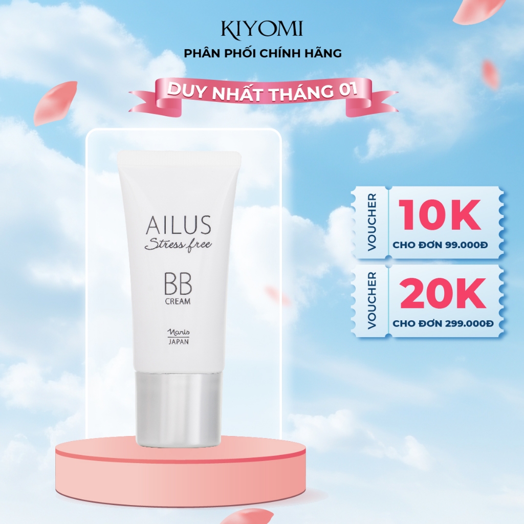 Kem nền trang điểm đa chức năng BB Cream Naris Ailus Stress Free 30g