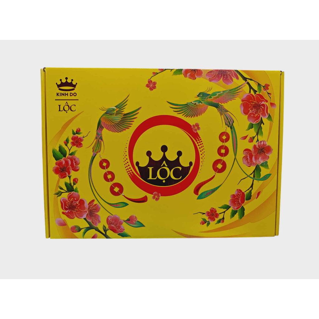 Hộp Bánh Tết Lộc KInh Đô 6 Món - Làm Quà Biếu Tết - Có Túi Xách Kèm theo