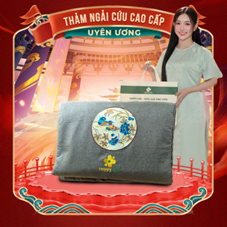  Thảm Ngải Cứu Cao Cấp Hoàng Thịnh An Chính Hãng Đệm Sưởi Ngải Cứu Đông Y Hỗ Trợ Đau Vai Gáy 