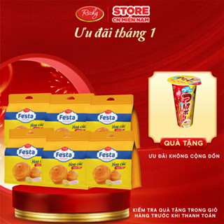   ƯU ĐÃI LIVESTREAM  Combo 6 bánh mì hoa cúc ngàn lớp Fe'sta Richy 3 bánh túi HSD 35 ngày từ NSX KH cân nhắc LIVESTREAM 