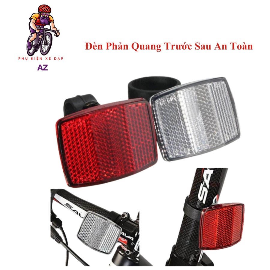 Đèn Phản Quang Tự Động Xe Đạp Trước Sau An Toàn
