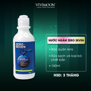  Nước ngâm lens VIVIMOON giúp rửa sạch khử trùng bảo quản kính áp tròng Zero Seven 160ml 