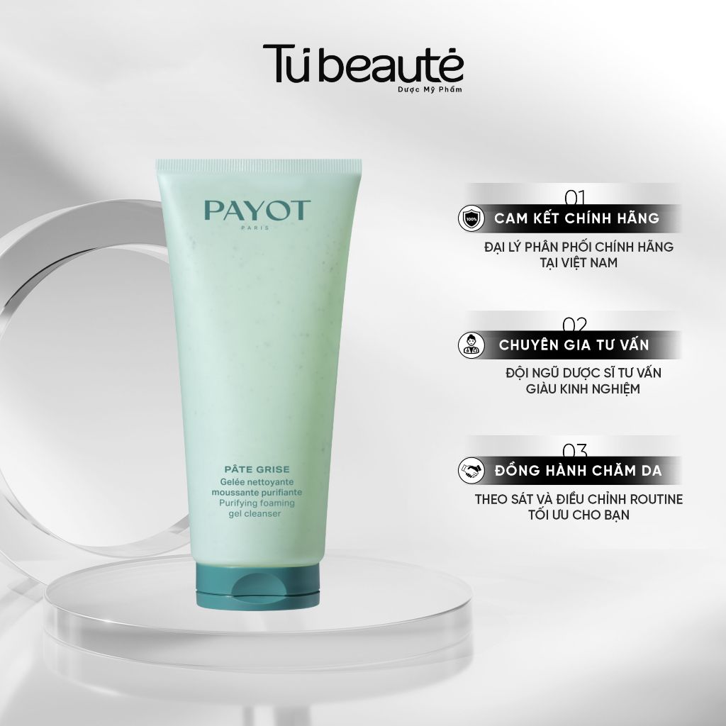 [HÀNG CÔNG TY] Sữa Rửa Mặt Dạng Gel Payot Pate Grise Purifying Foaming Gel Cleanser 200ml
