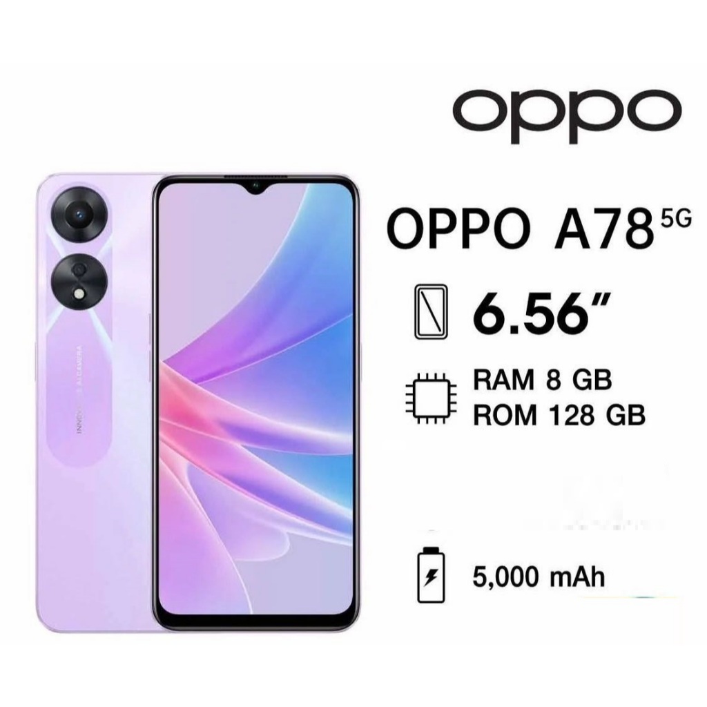 Oppo A78 5G 2 sim 128GB-256GB TẶNG KÈM SẠC NHANH , TAI NGHE