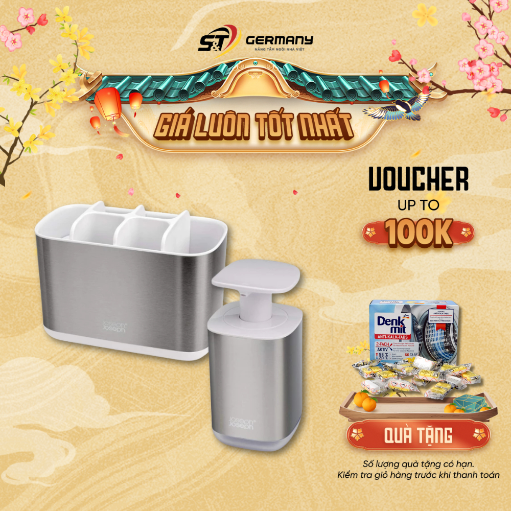Combo bình đựng nước rửa tay và giá để bàn chải Joseph 70551  GermanySnT HCM 350017