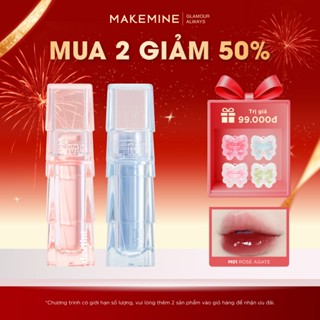  Son kem bóng MAKEMINE Jelly Dew Tint thạch nước thủy tinh căng bóng Make Mine son tint bóng MAKE01 