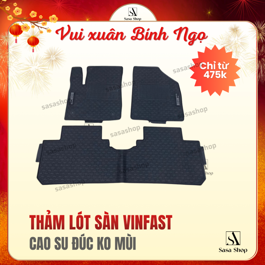 Thảm sàn cao su xe Vinfast