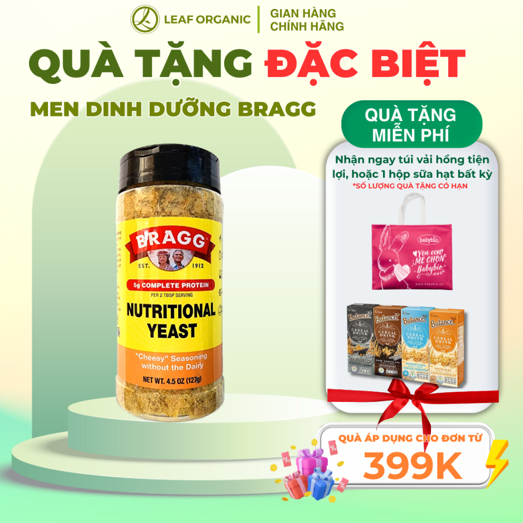 Men dinh dưỡng cao cấp Bragg 127g
