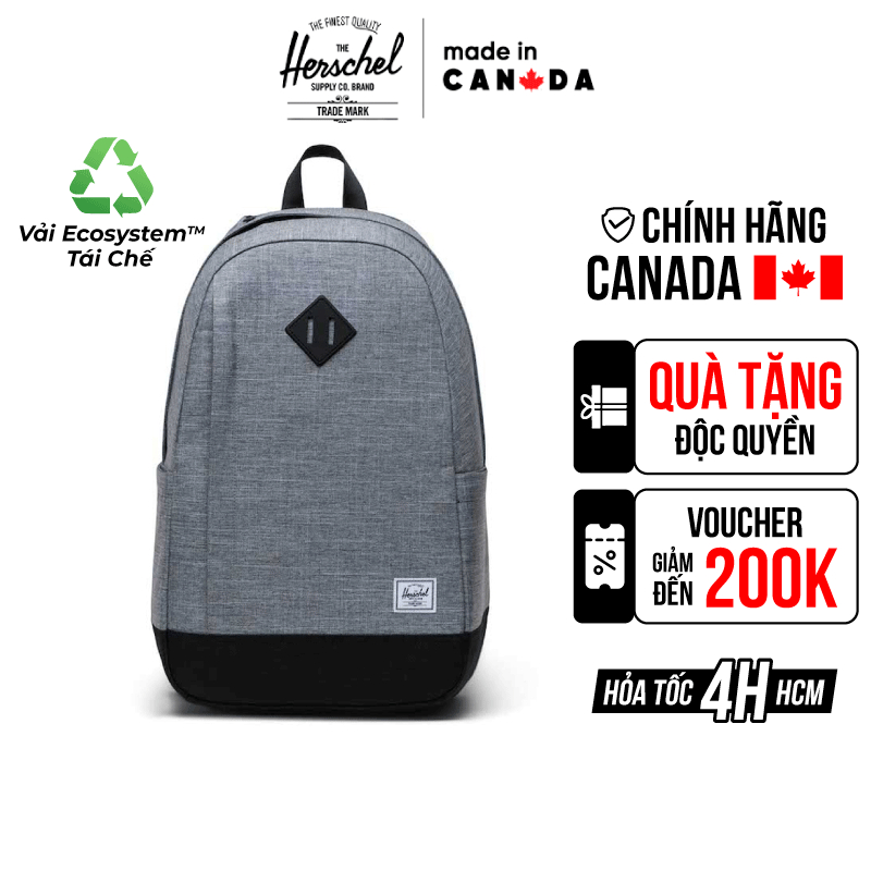 [SUPER DEAL] Balo Herschel Seymour TM Standard 15" - Size M, Ngăn Đựng laptop Lên Đến 16 Inch, Quai Đeo Êm Vai