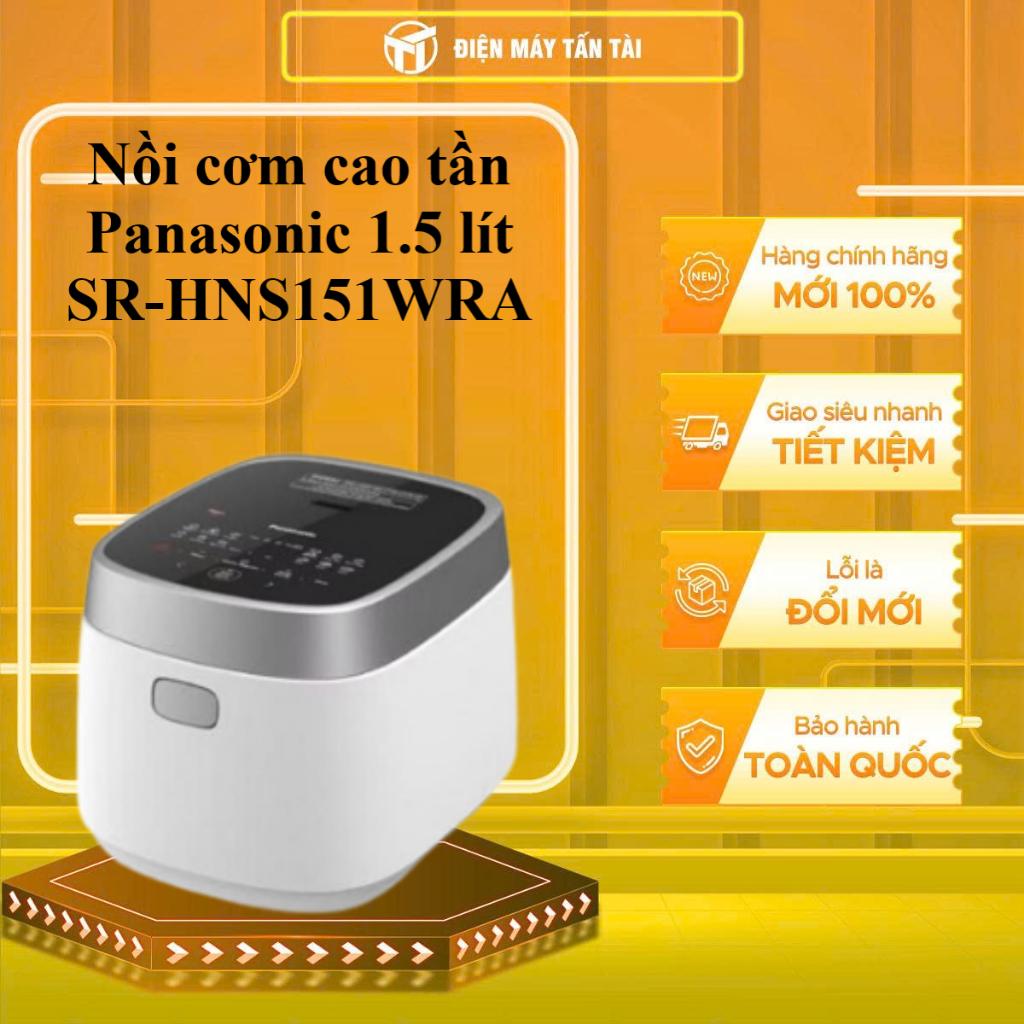 SR-HNS151WRA - Nồi cơm cao tần Panasonic 1.5 lít SR-HNS151WRA - GIAO TOÀN QUỐC