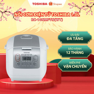  Nồi cơm điện tử Toshiba 1.8L 1L RC-18NTFV W  RC-10NMFVN WT  - Hàng chính hãng |HỎA TỐC HCM| 