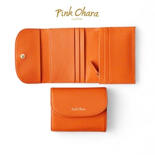  Ví Nữ Gấp 3 Jeny Da Bò Thật PINK OHARA 