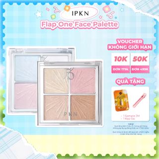  Bảng Bắt Sáng Highlight 4 Ô IPKN Flap One Face Palette 9,6g  02 2027  