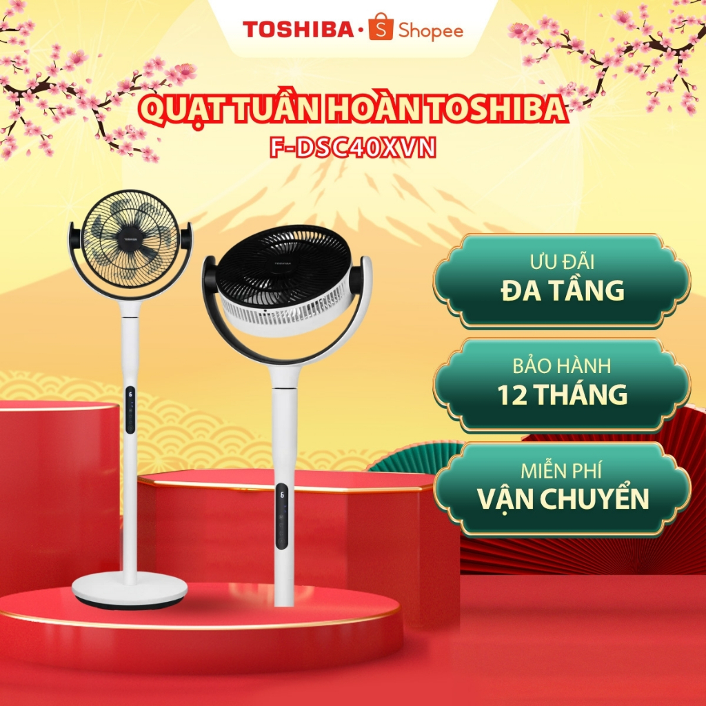 Quạt tuần hoàn Toshiba F-DSC40XVN(W)/ F-DSC50XVN(W)/ F-DSC70XVN(W)/ F-DSC80XVN(W) [HỎA TỐC HCM]