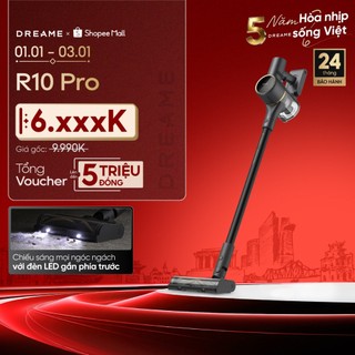  Dreame R10 Pro Máy hút bụi cầm tay không dây | Công suất hút 150AW | Hệ thống lọc bụi 5 lớp | BH 24 tháng 