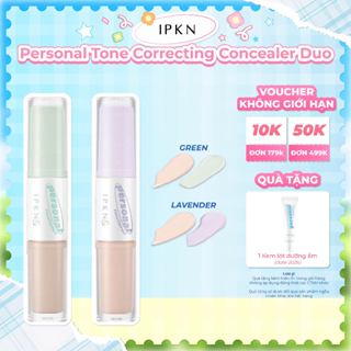  Kem Che Khuyết Điểm Triệt Sắc Hai Đầu Tiện Dụng IPKN Personal  Tone Correcting Concealer Duo 