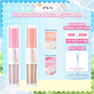  Má Hồng Kết Hợp Highlight  IPKN Personal Tone Cheek Lighter Duo 