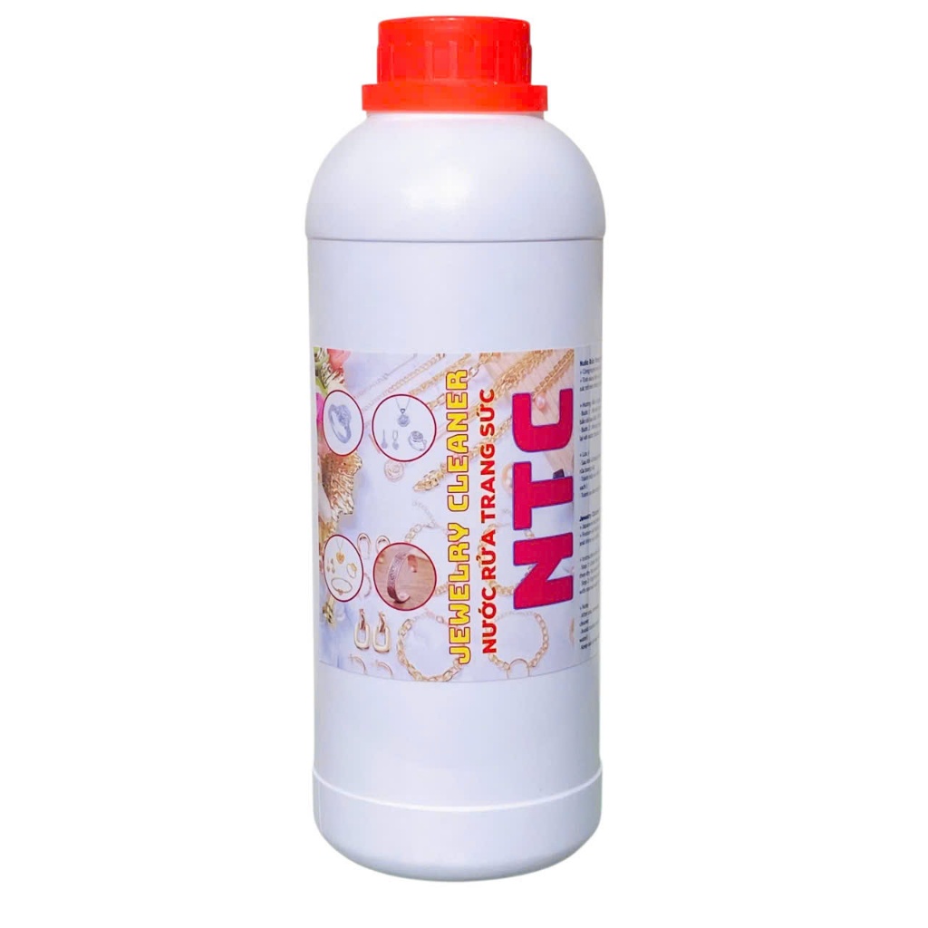 Set4 Nước rửa trang sức bạc vàng platin đồng xi 500ml 1 Lít