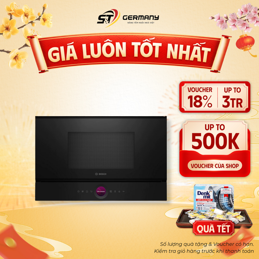 Lò vi sóng BOSCH BFL7221B1 âm tủ Series 8 nội địa Đức GermanySnT 580062