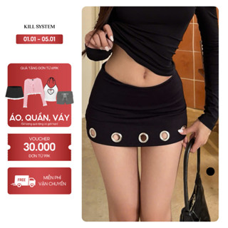  Chân váy ngắn mắt cáo sexy tôn dáng MIKEY - KILL SYSTEM 