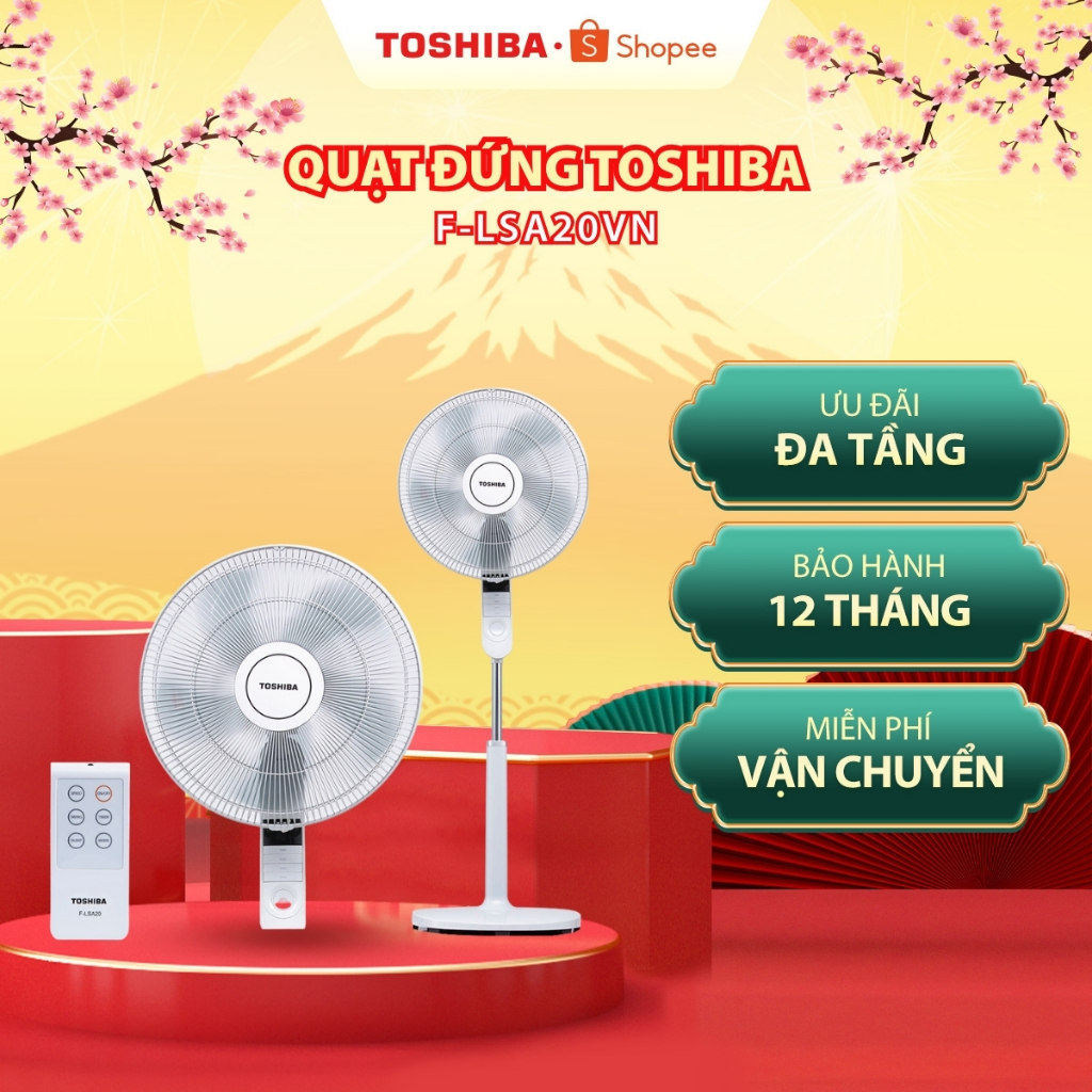 Quạt đứng Toshiba F-LSA20VN - Hàng chính hãng, bảo hành 12 |HỎA TỐC HCM|