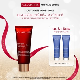  Kem Dưỡng Trẻ Hóa Da Vùng Cổ Clarins Super Restorative Decollete And Neck Concentrate 75Ml 