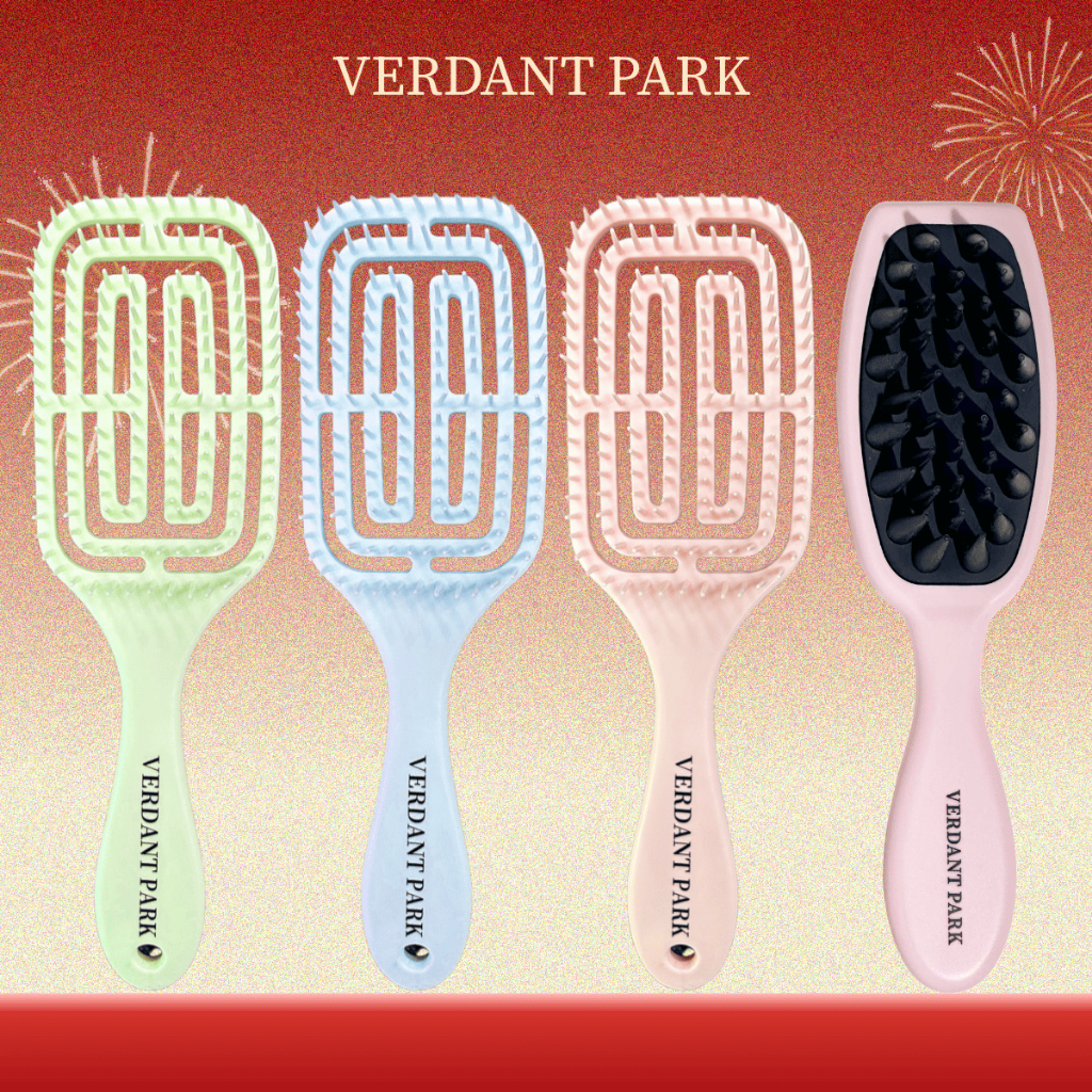  Lược gỡ rối VERDANT PARK lược chải tóc tạo phồng tóc chống tĩnh điện sấy tạo kiểu lược dùng cho salon VERDANTPARK VDPK02 