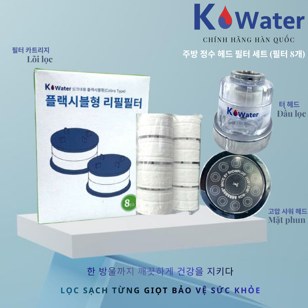 [K water] Bộ Đầu Lọc Nước Vòi Bếp 815 – Lọc Nước Tại Bồn Rửa Chén