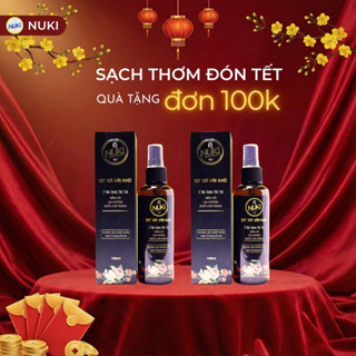  Chai Xịt Xả Vải Khô Nuki 100ml Hương Nước Hoa Lưu Hương Mềm Vải,Tinh Dầu Thơm Quần Áo 