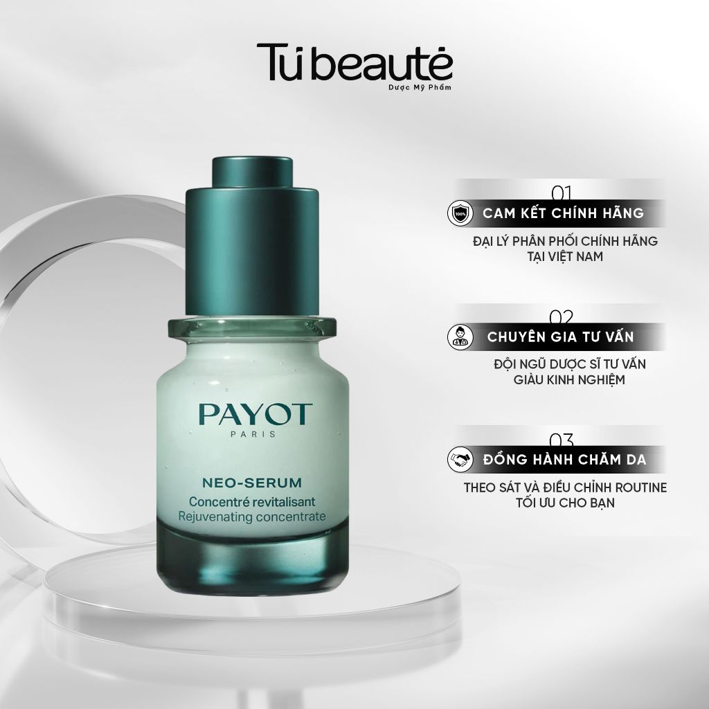 [HÀNG CÔNG TY] Tinh Chất Tái Sinh Năng Lượng Làm Sáng Mịn Và Trẻ Hoá Da Payot Neo-Serum 30ml
