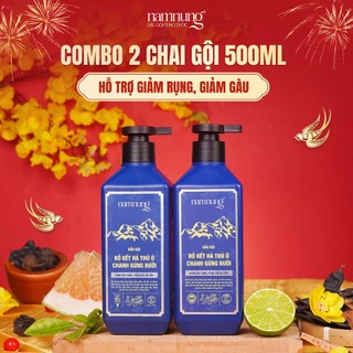  Combo 2 Chai Dầu Gội Thảo Dược NAMNUNG Giảm Gàu Giảm Rụng Tóc Chiết Xuất Thảo Dược 500ml 