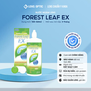  Nước Ngâm Kính Áp Tròng Seed Forest Leaf EX - Dưỡng Ẩm Rửa Lens Cho Mắt Khô Nhạy Cảm 