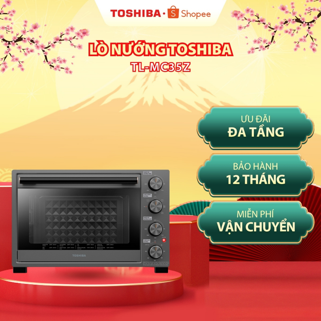 Lò nướng Toshiba TL-MC35Z (35L)/ TL-MC40EZF (40L) - Hàng chính hãng, bảo hành 12 tháng |HỎA TỐC HCM|