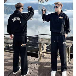  Bộ Nỉ Thu Đông Nai x Stus Bo Chun Zip Cổ Chất Nỉ Chân Cua 2Da Dày Dặn Mặc Lên Form Siêu Đẹp. Bộ Thu Đông Nam Siêu Ấm 